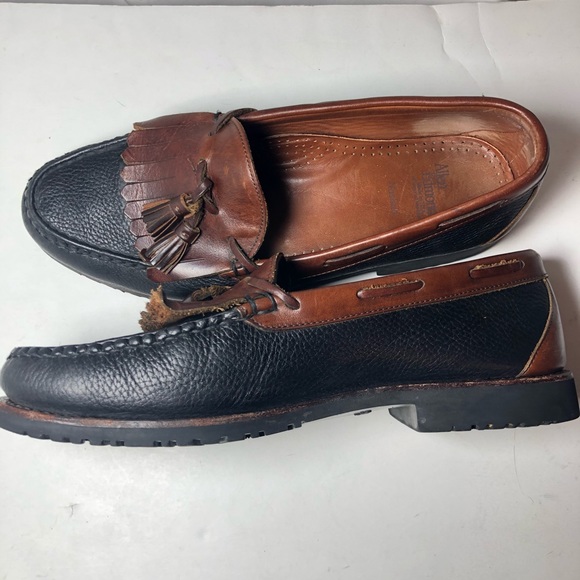 Allen Edmonds Nashua black brown leather slip on main image 7